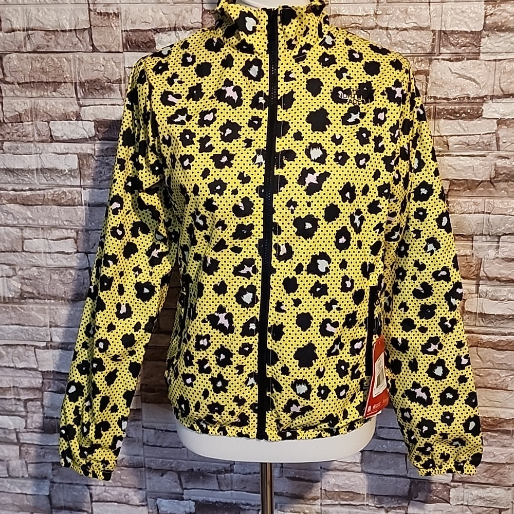 The North Face Penelope Jacket Vibrant Yellow and Black Patterned Jacket